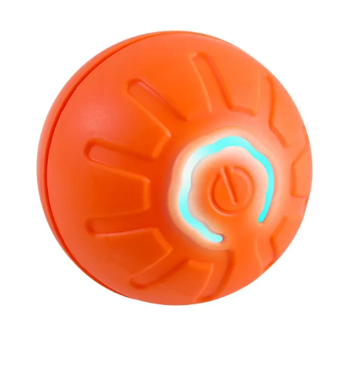 Interactive Smart Dog Toy Ball from My Store, a durable plastic pet toy with vibrant colors and a textured surface for engaging play.