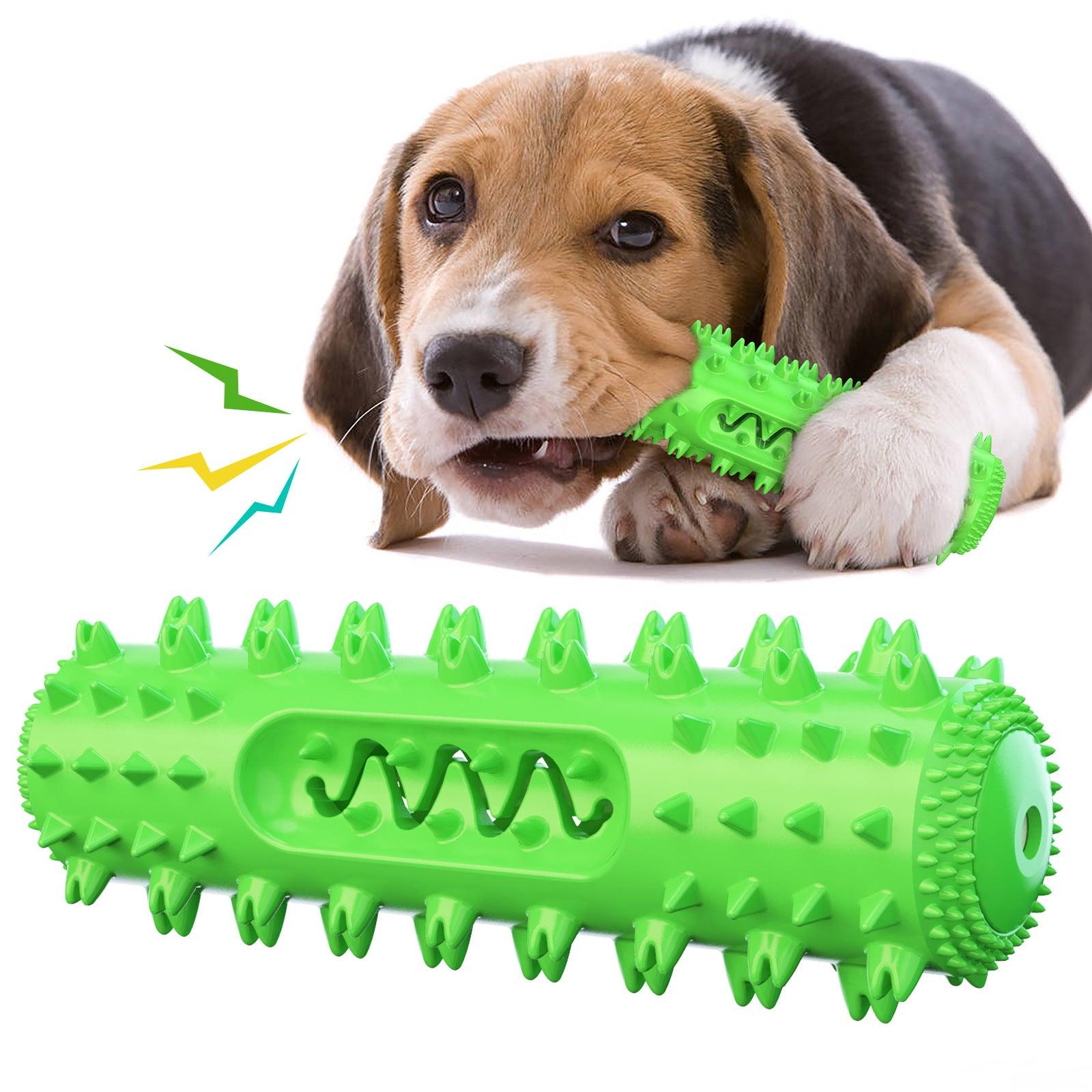 Dog Hugs Cat Pet Dental Delight interactive dog toothbrush and teething toy for dental care and cleaning.