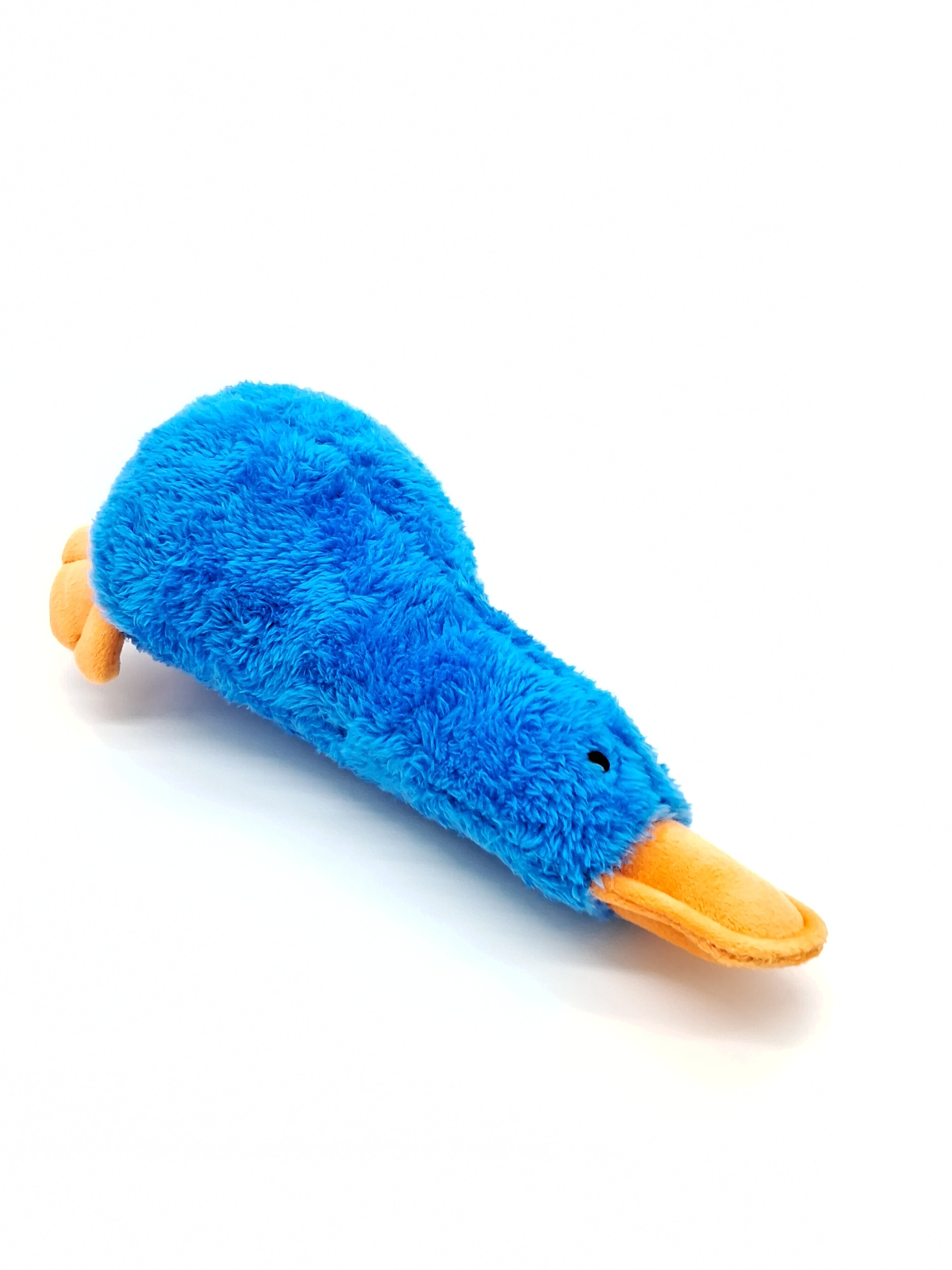 Colorful Platz the Platypus pet toy from Toys N Treats Box featuring soft plush fabric and a playful design for dogs or cats.