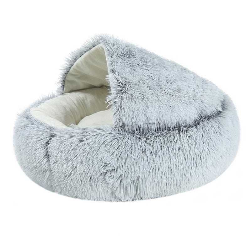 Soft 2-in-1 pet bed by My Store featuring cozy cushioning and a removable cover, ideal for small dogs or cats.