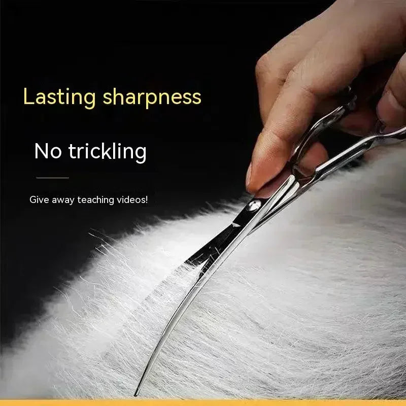 AllDay Goods professional pet grooming scissors set with sharp blades and ergonomic handles for precise pet grooming.