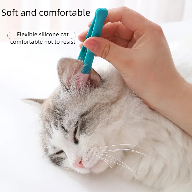 Blue pet eye tear stain cleaning comb from AllDay Goods, designed for gentle grooming around a pet's eyes.
