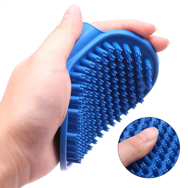 AllDay Goods cat grooming comb with adjustable handle and massage brush for gentle pet grooming and hair detangling.