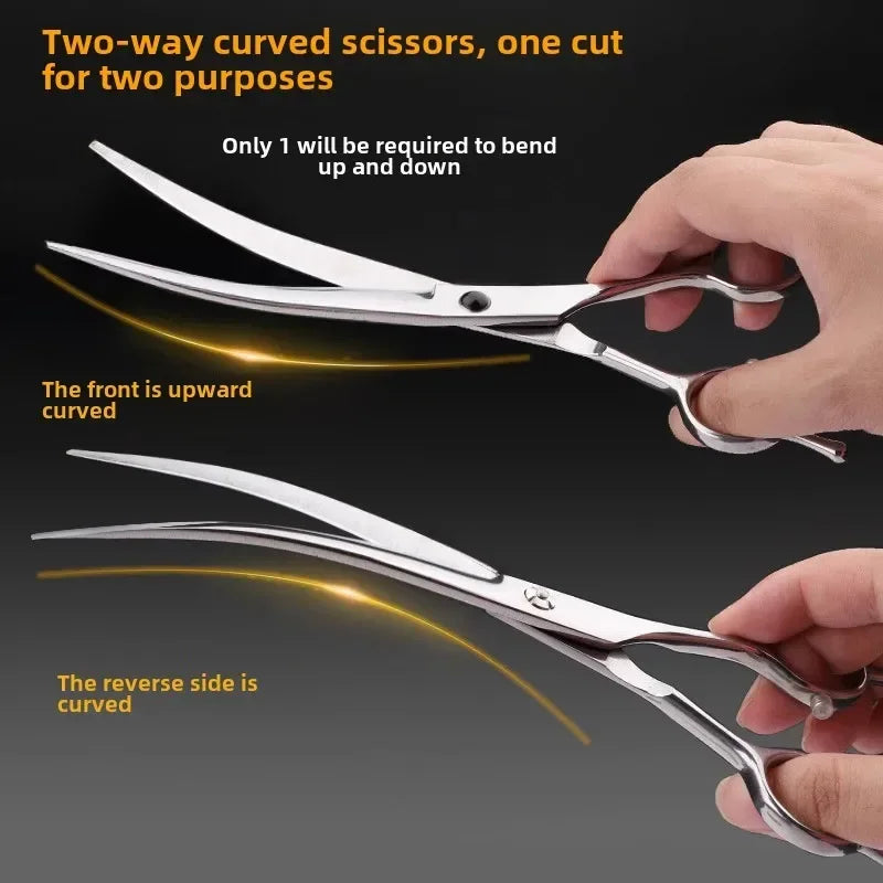 AllDay Goods professional pet grooming scissors set with sharp blades and ergonomic handles for precise pet grooming.