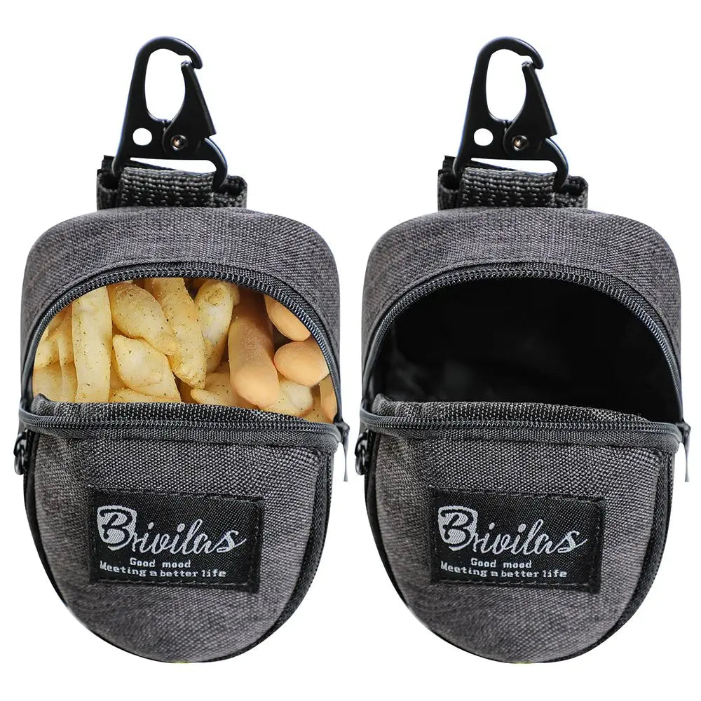 AllDay Goods portable dog training treat pouch, multifunction travel bag with adjustable strap and secure zip closure for training on the go.