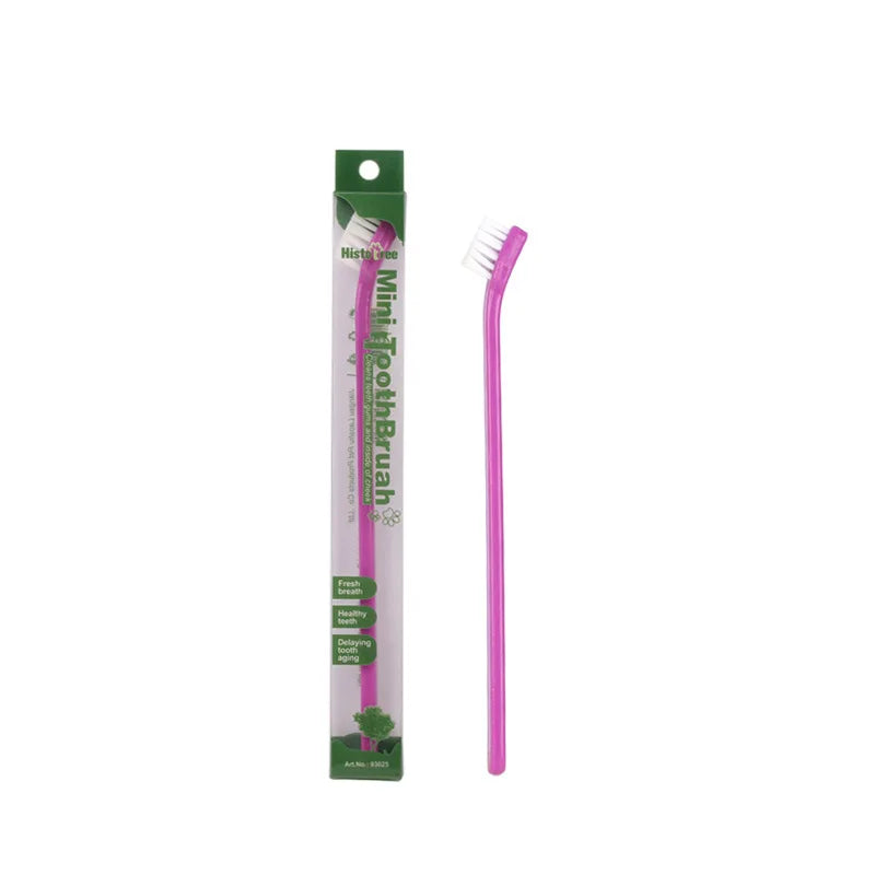 Pet Essentials Hub Vet Recommended Dog Toothbrush with micro head for effective pet dental care, shown in the dental kit image.