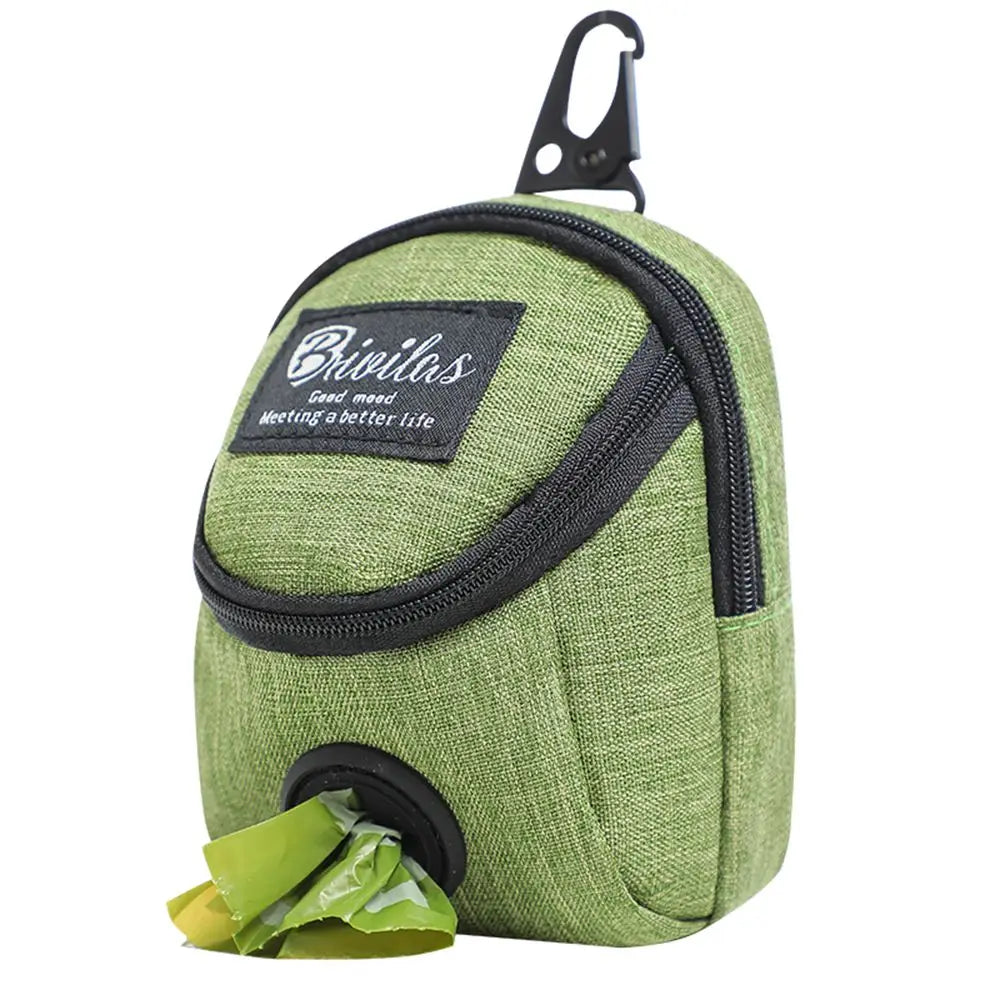 AllDay Goods portable dog training treat pouch with adjustable strap and multiple compartments for travel and training.