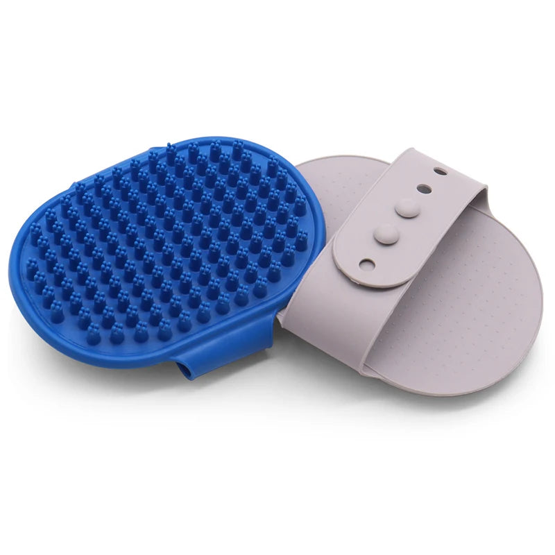 AllDay Goods cat grooming comb with massage brush and adjustable handle, designed for gentle pet grooming and detangling.