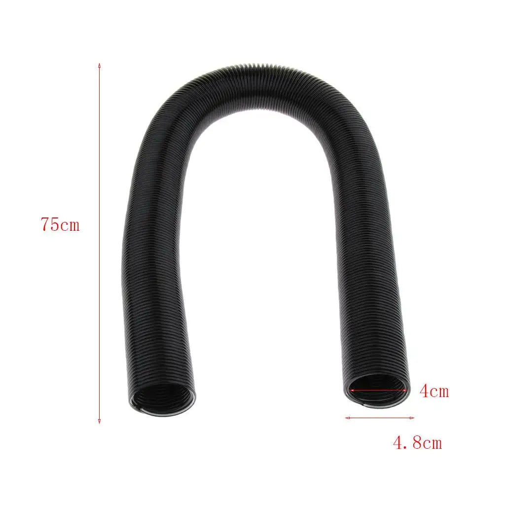 AllDay Goods pet grooming hair dryer replacement hose connected to a grooming dryer, flexible and durable for pet drying.