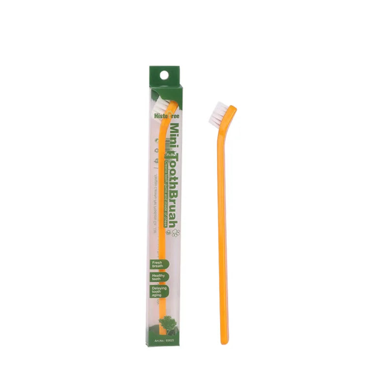 Pet Essentials Hub Vet Recommended Dog Toothbrush with micro head for effective pet dental care, shown in the image.