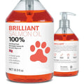 200ml Salmon Fish Oil for Pets, 21 Omega Fatty Acids, Natural Nutritional Supplement for Dogs and Cats