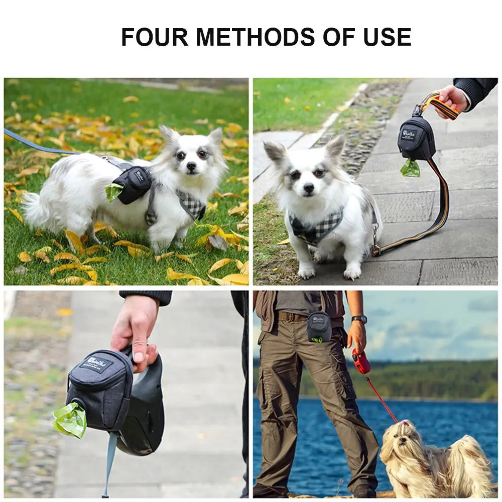 AllDay Goods portable dog training treat pouch, multifunction travel bag with adjustable strap and secure storage for treats.