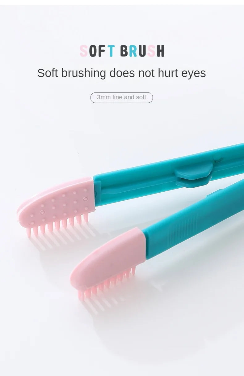 AllDay Goods pet tear stain remover comb and eye cleaning brush for gentle grooming of pets' eyes and facial fur.