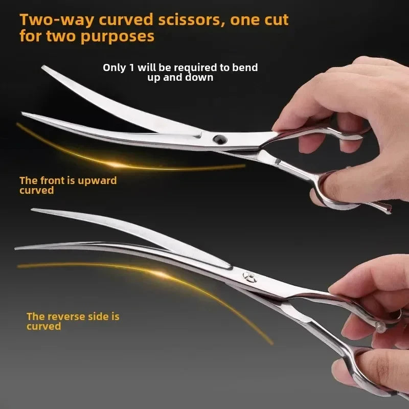 AllDay Goods professional pet grooming scissors set with sharp blades and ergonomic handles for precise pet grooming.