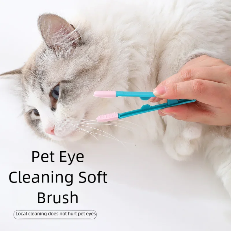 Blue pet grooming tear stain cleaning comb by AllDay Goods, designed for gentle removal of tear stains from pets' eyes.
