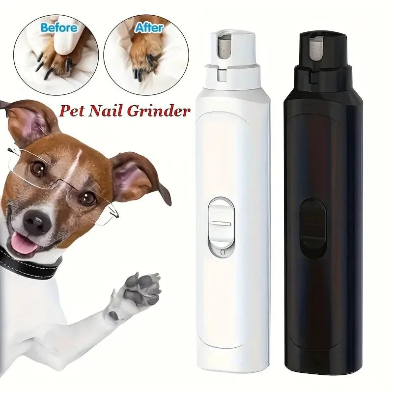 Battery-powered pet nail grinder for dogs and cats, AllDay Goods pet grooming tool with a compact, ergonomic design.