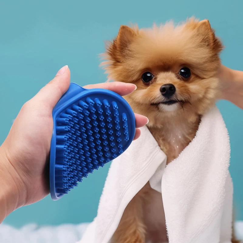 AllDay Goods cat grooming comb with massage brush and adjustable handle, designed for gentle pet grooming and detangling.