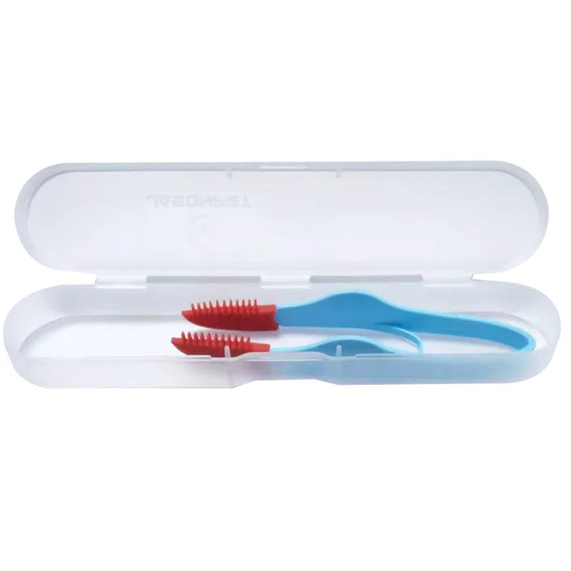 AllDay Goods pet silicone tear remover comb for eye cleaning, gentle grooming tool for pets with tear stains and eye discharge