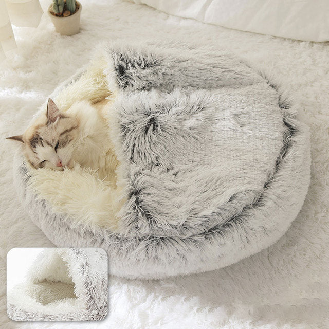 Comfortable 2-in-1 pet bed by My Store, showcasing a cozy, reversible pet sleeping area with soft fabric and supportive cushioning.