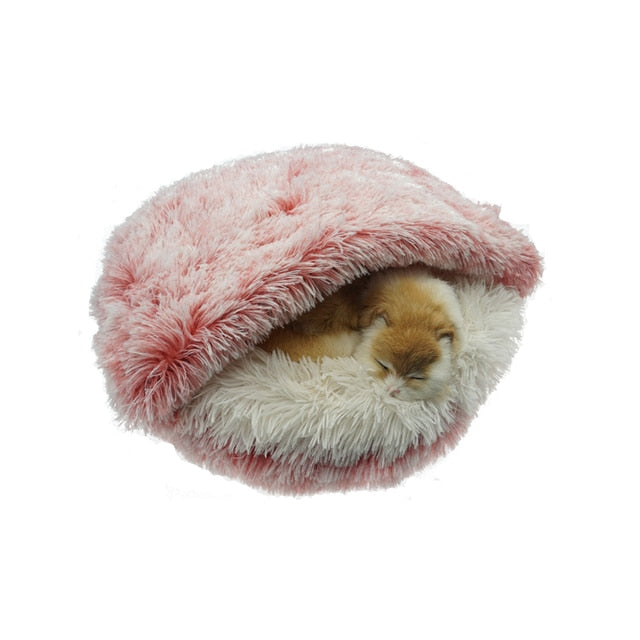 Comfortable 2-in-1 pet bed by My Store featuring soft cushions and cozy design for small to medium pets.