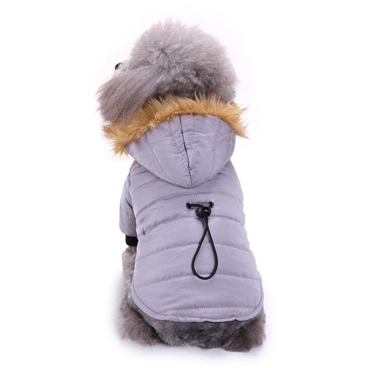 Warm dog coat from Cozypaws Winter Pet Jacket collection, featuring a cozy winter jacket for dogs by Dog Hugs Cat.
