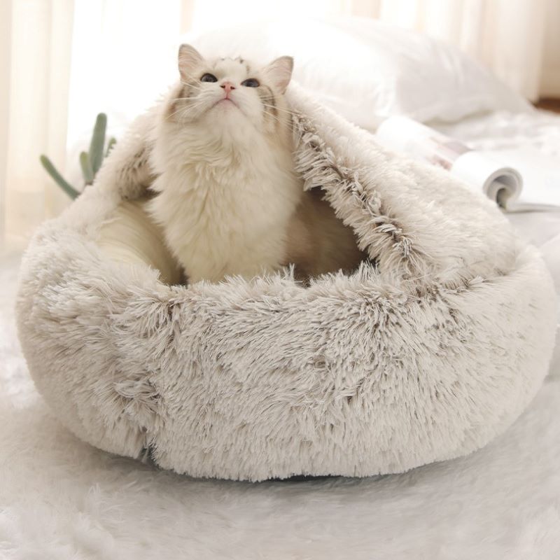 Soft 2-in-1 pet bed by My Store featuring cozy cushioning and versatile design for comfortable pet lounging.